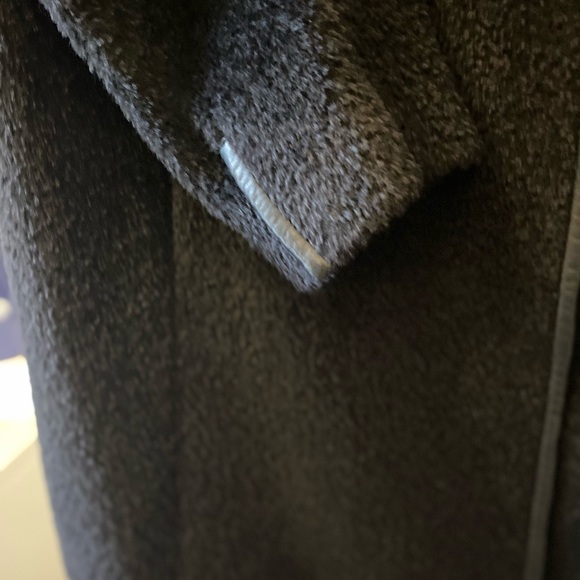 EILEEN FISHER Suri Alpaca Coat w/ Leather Trim - Picture 3 of 5